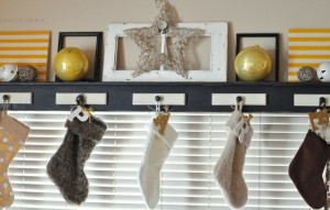 DIY Embellished Initial Letter Stockings