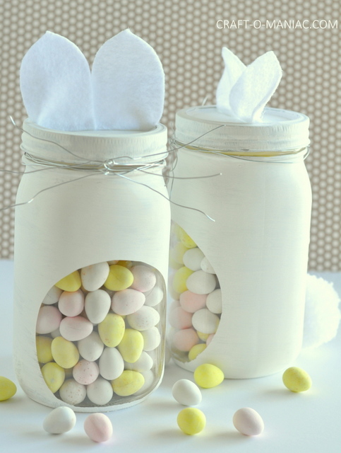 DIY Bunny Candy Jars