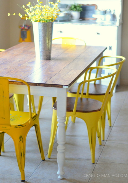 Diy Kitchen Table - DIY Dining Room Table - DIY Kitchen Table - 13 ...