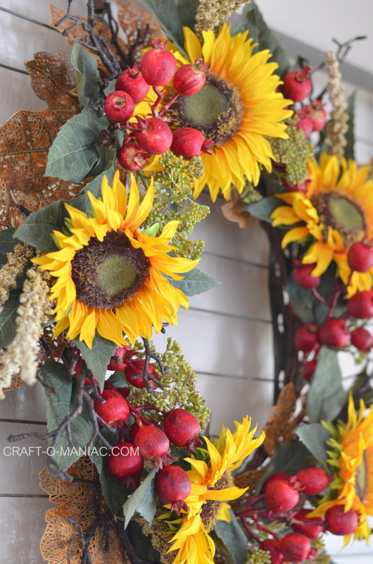 Fall Sunflower Entry Way Decor