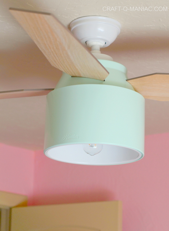 The Best Ceiling Fan Girls Bedroom Update Craft O Maniac